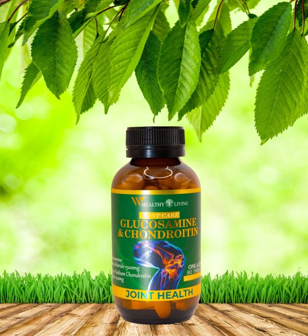 WHealthy Living Joint Care Glucosamine & Chondroitin 90 Tablets (AUST L 487177) Made in Australia ONE A DAY