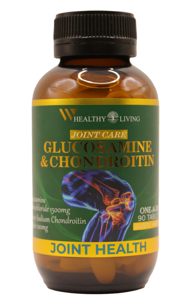 WHealthy Living Joint Care Glucosamine & Chondroitin 90 Tablets (AUST L 487177) Made in Australia - Image 2