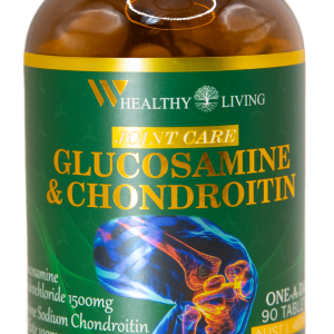 WHealthy Living Joint Care Glucosamine & Chondroitin 90 Tablets (AUST L 487177) Made in Australia